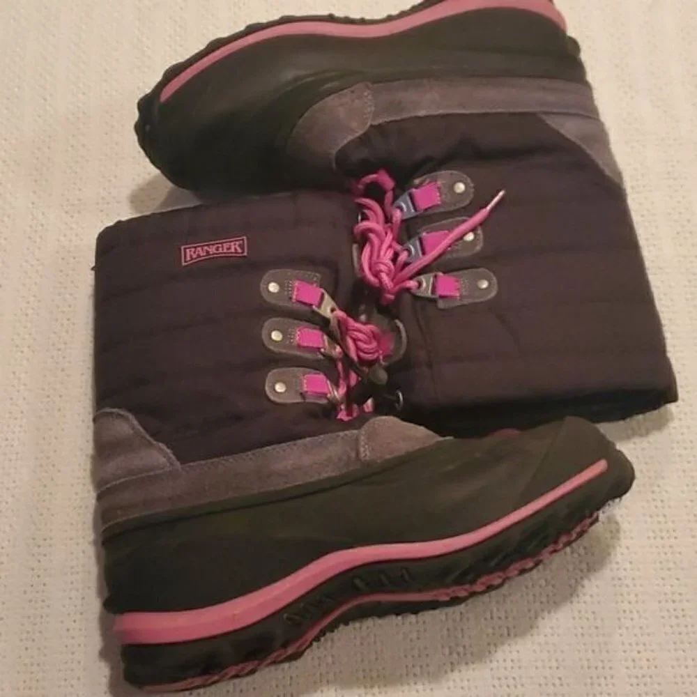 Ranger Tundra‎ Thermolite Insulated Lace-up, Cinchable Sz. 9 Winter Boots - Picture 2 of 11